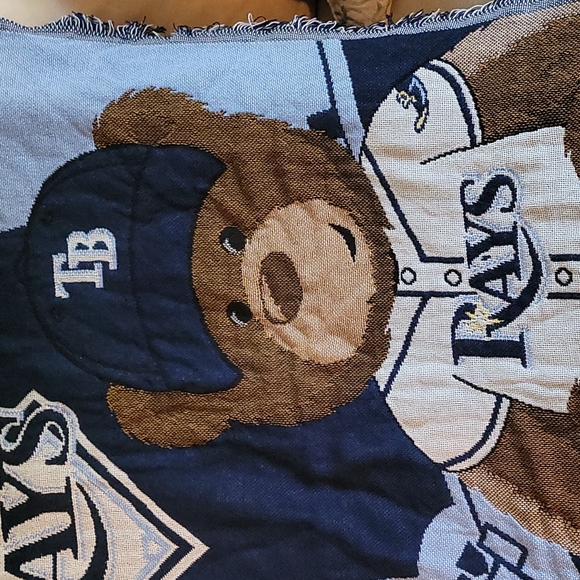 Rays MLB Baby Blanket ( Trow) - Picture 4 of 6